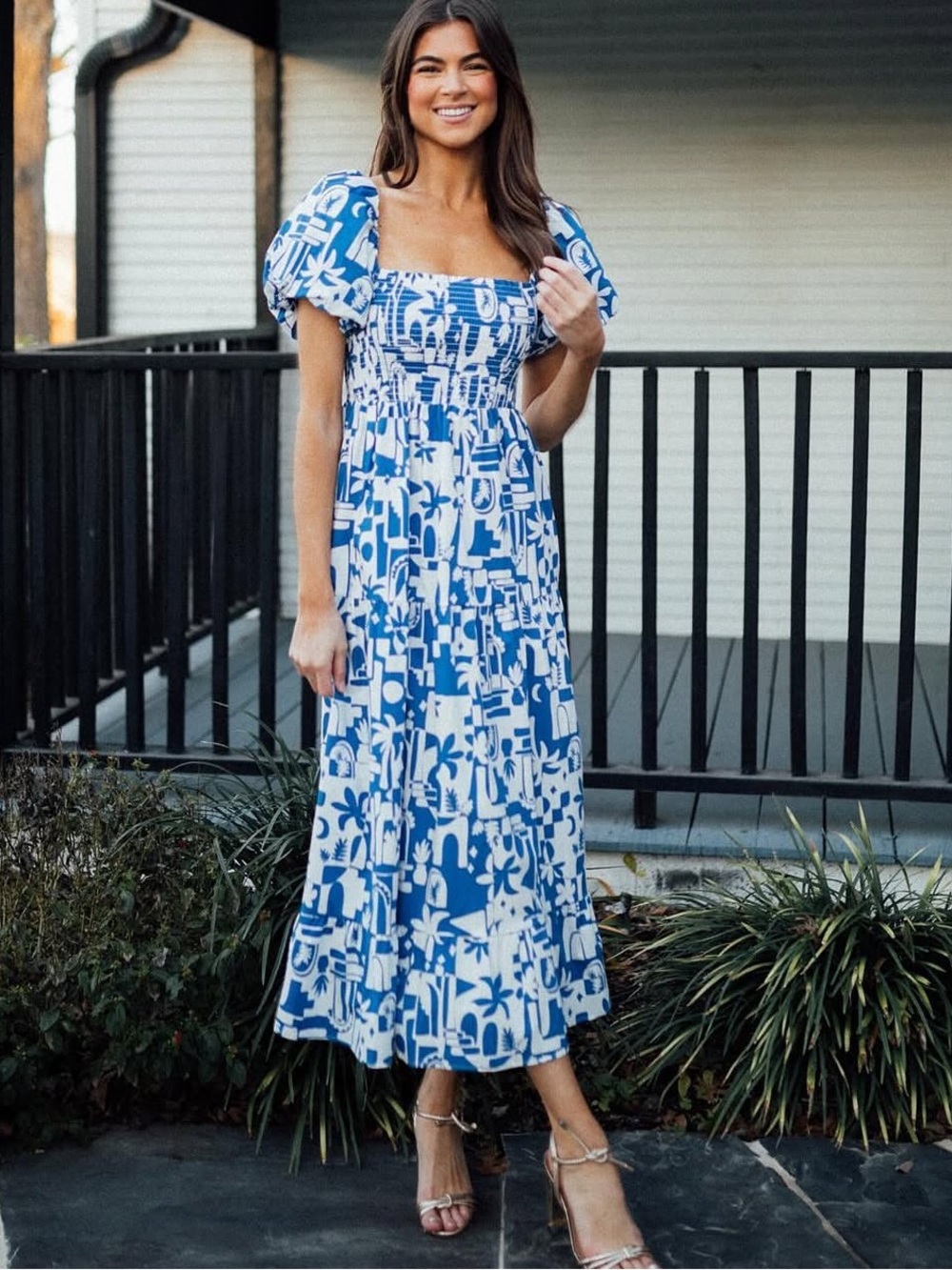 Show Me Your Mumu smocked bodice dress